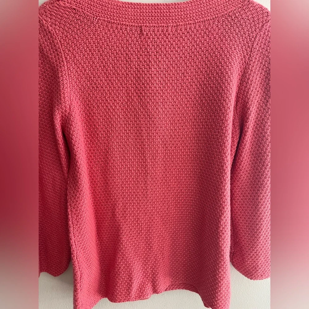 Boden salmon color cardigan sweater size 12 - Picture 3 of 9